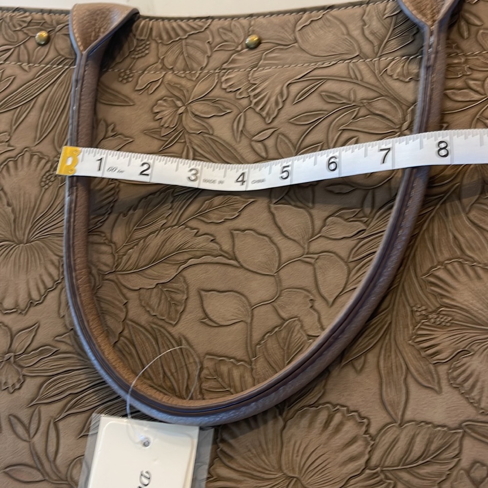 XL DARCY MARKS LONDON TAN LARGE TOTE - Picture 12 of 13